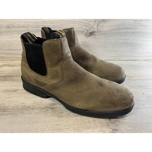 Timberland Pro Nashoba Leather Chelsea Lugged Workman Boots‎ Size 13M Steel Toe